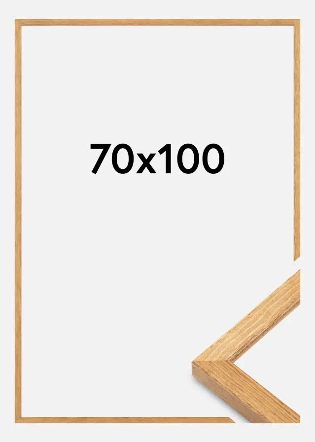 Cadre Tulipa Verre acrylique Chêne 70x100 cm