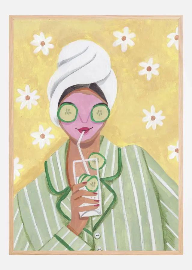 Woman Relax Time Poster