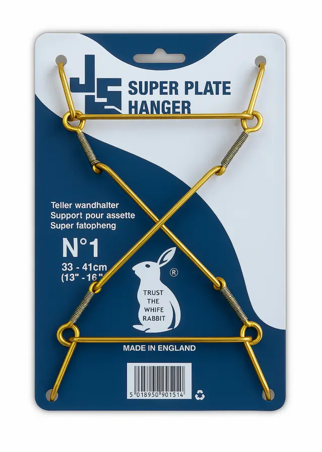 Support mural pour assiette Super Laiton 48-61 cm