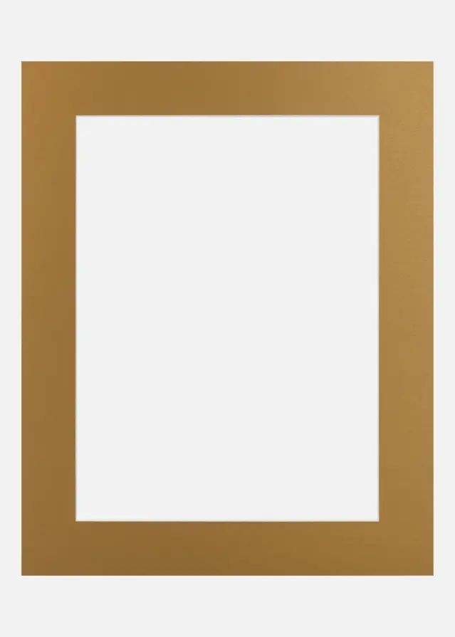 Passe-partout Brushed Brass Metal (noyau blanc) A4 21x29,7 cm (14x19)