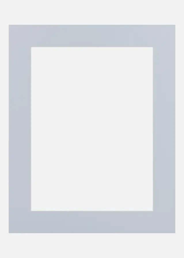 Passe-partout Blue Satin (noyau blanc) 15x20 cm (9x14)