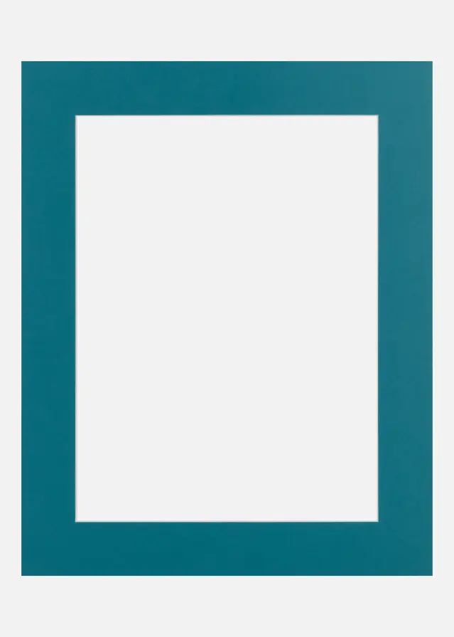Passe-partout Aqua Green (noyau blanc) 40x50 cm (28,7x41 - A3)