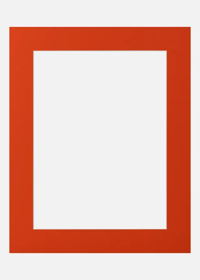 Passe-partout Deep Orange (noyau blanc) 20x20 cm (14x14)