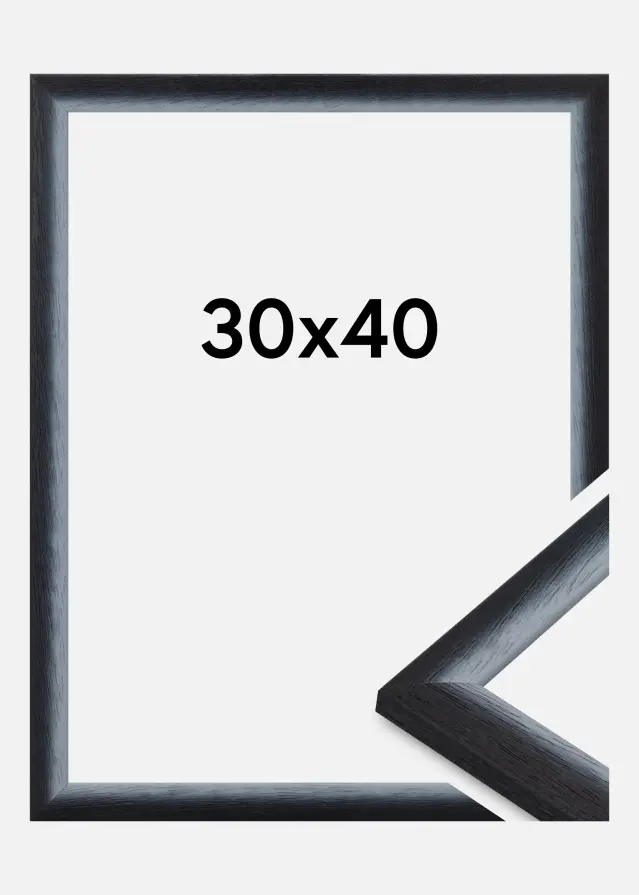 Cadre Cornwall Verre Acrylique Noir 30x40 cm