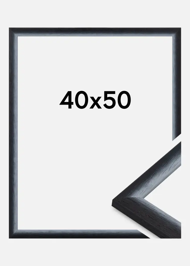 Cadre Cornwall Verre Acrylique Noir 40x50 cm