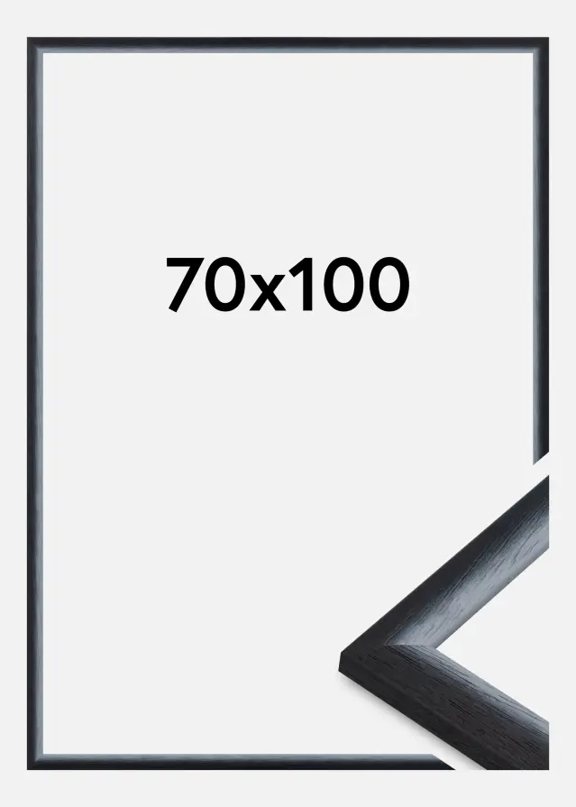 Cadre Cornwall Verre Acrylique Noir 70x100 cm