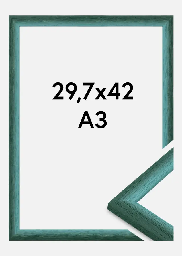 Cadre Cornwall Verre Acrylique Vert Foncé 29,7x42 cm (A3)