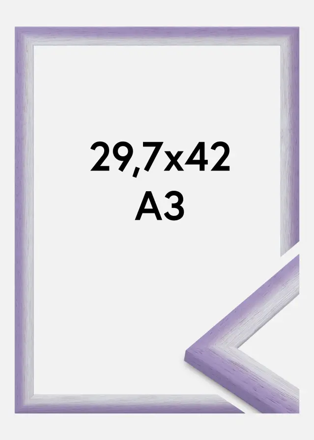 Cadre Cornwall Verre Acrylique Lilas Clair 29,7x42 cm (A3)
