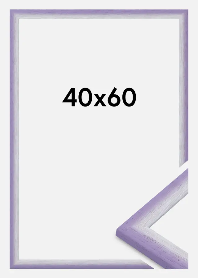 Cadre Cornwall Verre Acrylique Lilas Clair 40x60 cm