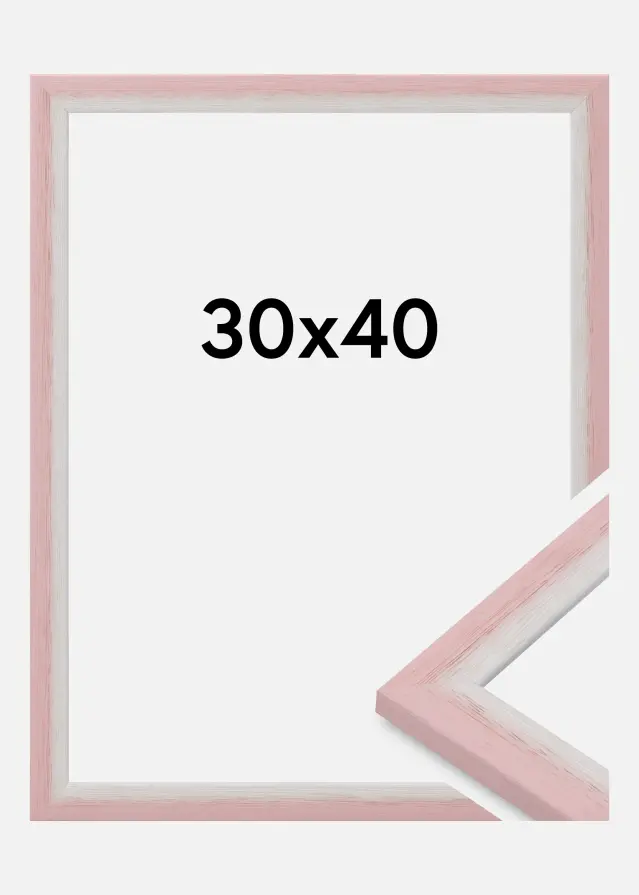 Cadre Cornwall Verre Acrylique Rose 30x40 cm