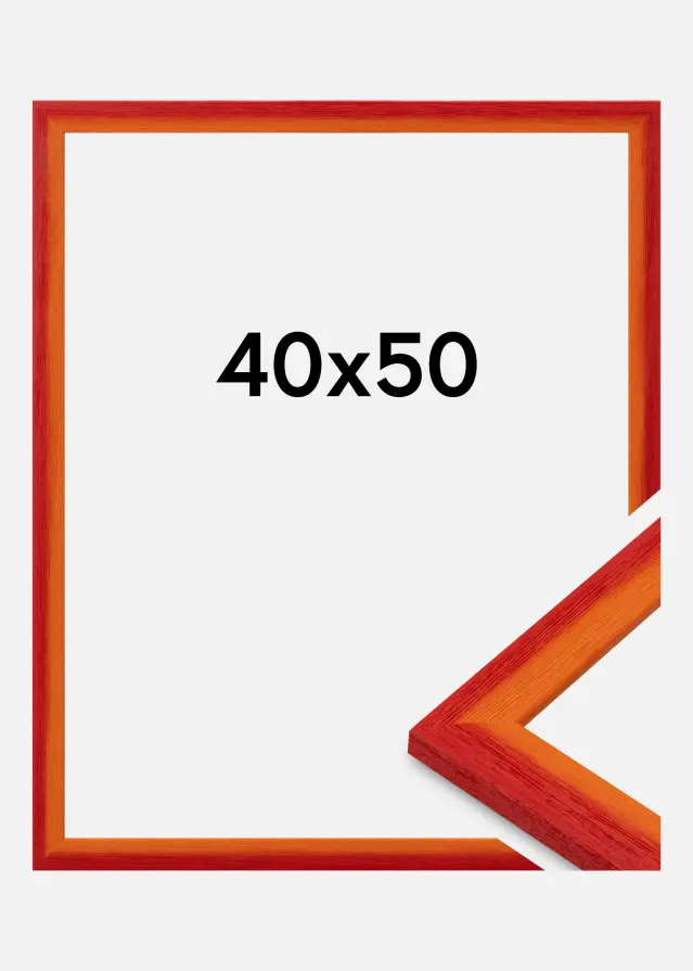 Cadre Cornwall Verre Acrylique Rouge 40x50 cm