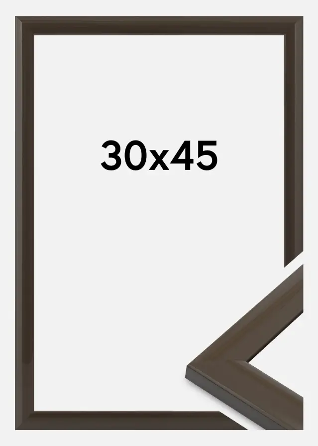 Cadre Dorset Verre Acrylique Gris Foncé 30x45 cm