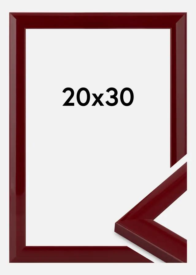 Cadre Dorset Verre Acrylique Rouge Foncé 20x30 cm