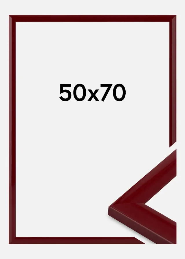 Cadre Dorset Verre Acrylique Rouge Foncé 50x70 cm