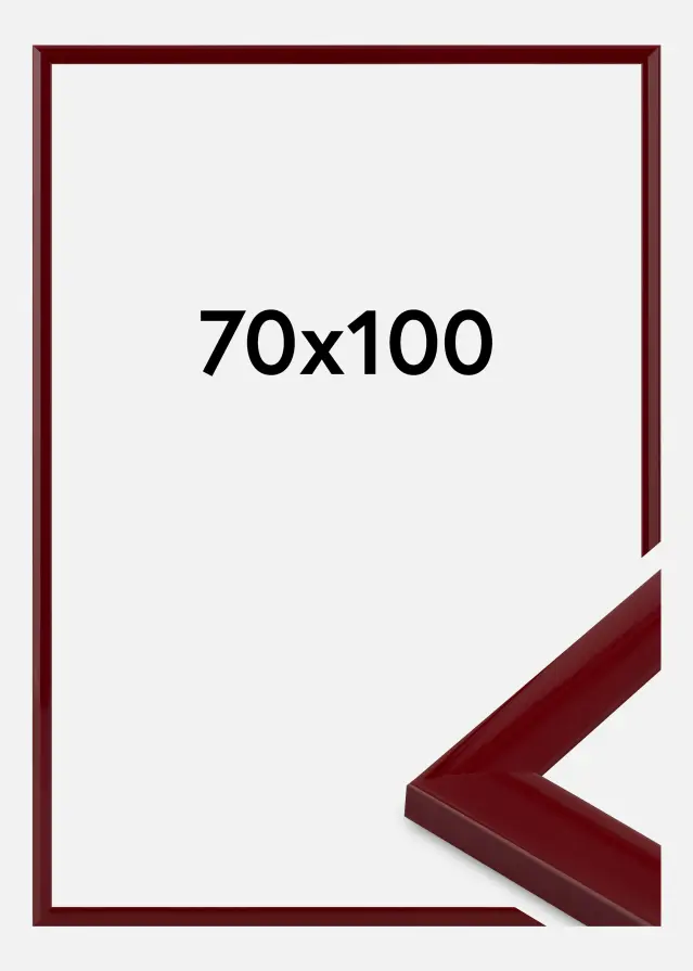Cadre Dorset Verre Acrylique Rouge Foncé 70x100 cm