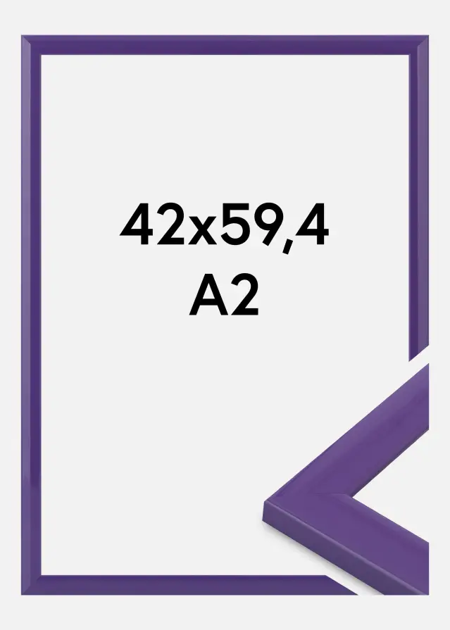 Cadre Dorset Verre Acrylique Violet 42x59,4 cm (A2)