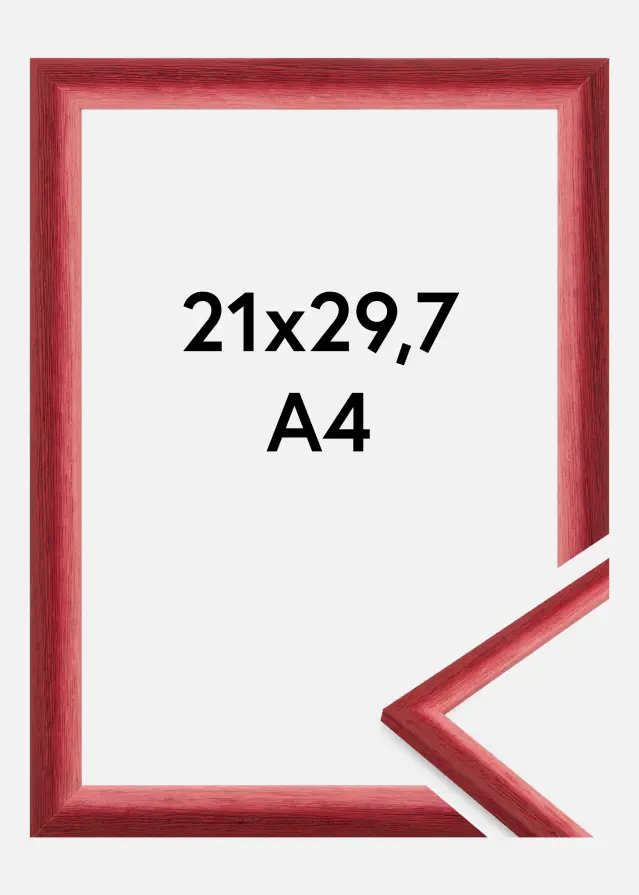 Cadre Cornwall Verre Acrylique Rouge Foncé 21x29,7 cm (A4)