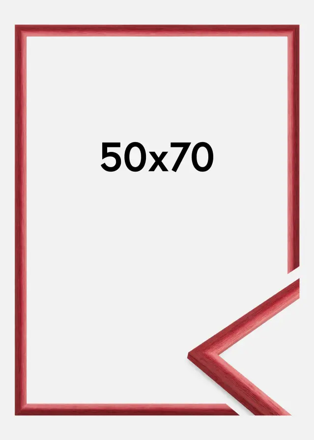 Cadre Cornwall Verre Acrylique Rouge Foncé 50x70 cm