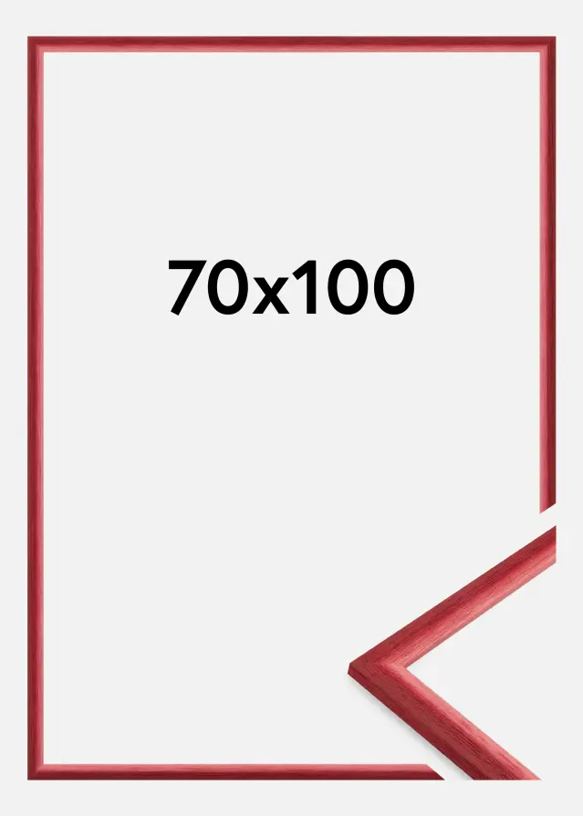 Cadre Cornwall Verre Acrylique Rouge Foncé 70x100 cm