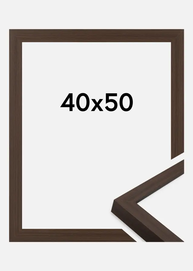Cadre Wells Verre Acrylique Brun 40x50 cm