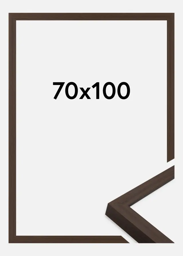 Cadre Wells Verre Acrylique Brun 70x100 cm