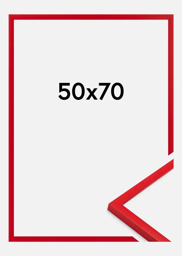 Cadre Kent Verre Acrylique Rouge 50x70 cm