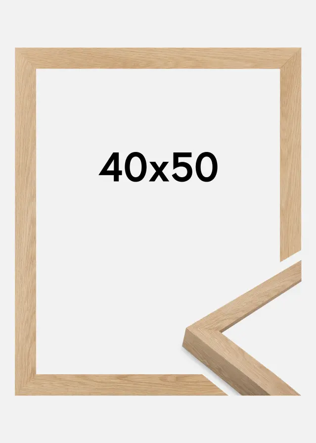 Cadre Wells Verre Acrylique Chêne 40x50 cm