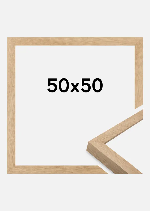 Cadre Wells Verre Acrylique Chêne 50x50 cm