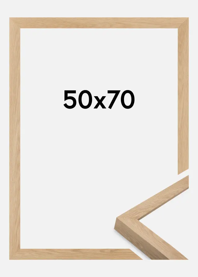 Cadre Wells Verre Acrylique Chêne 50x70 cm