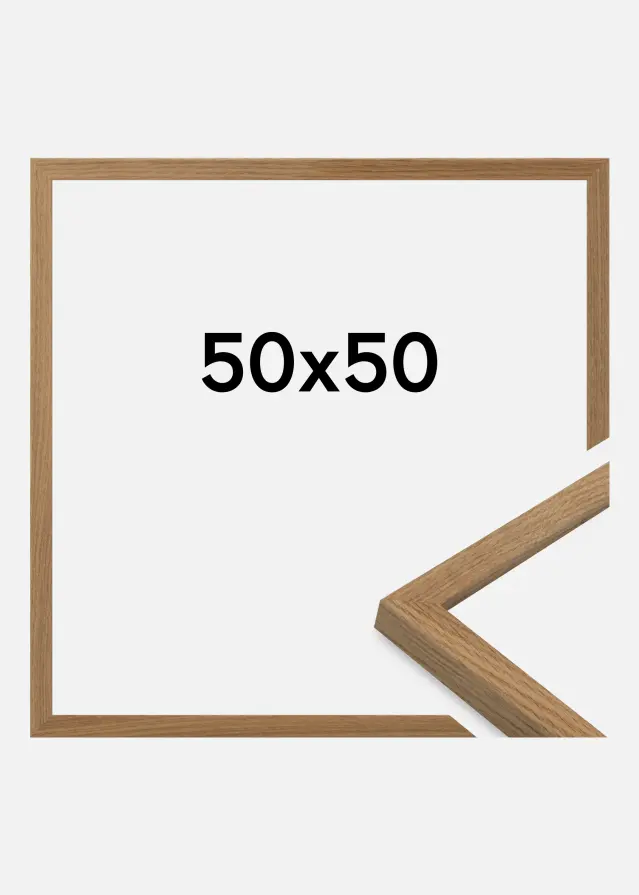 Cadre Salisbury Verre Acrylique Chêne 50x50 cm