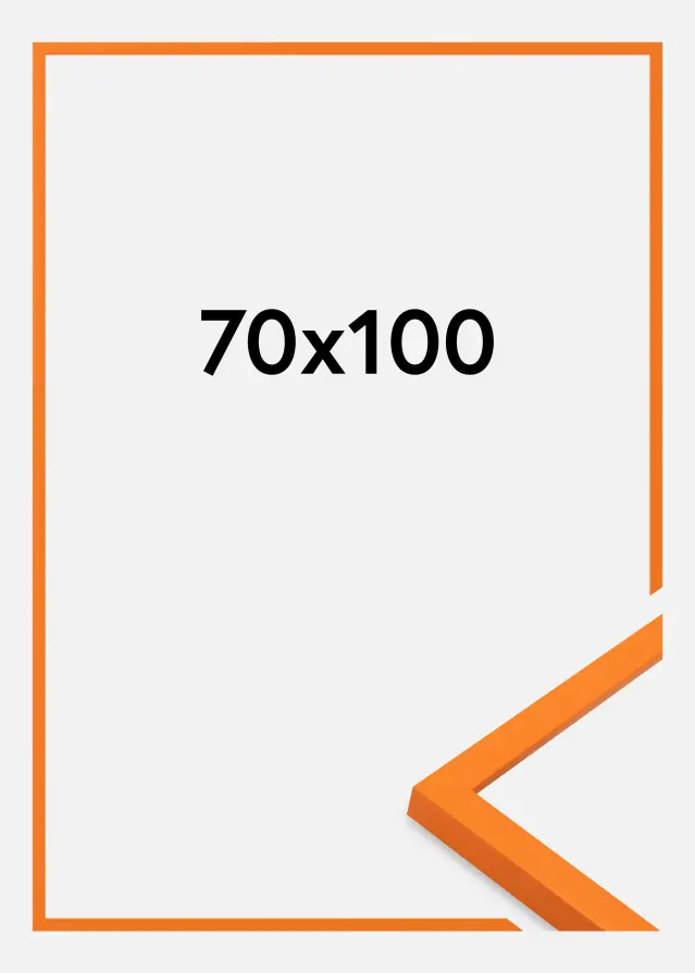 Cadre Kent Verre Acrylique Orange 70x100 cm