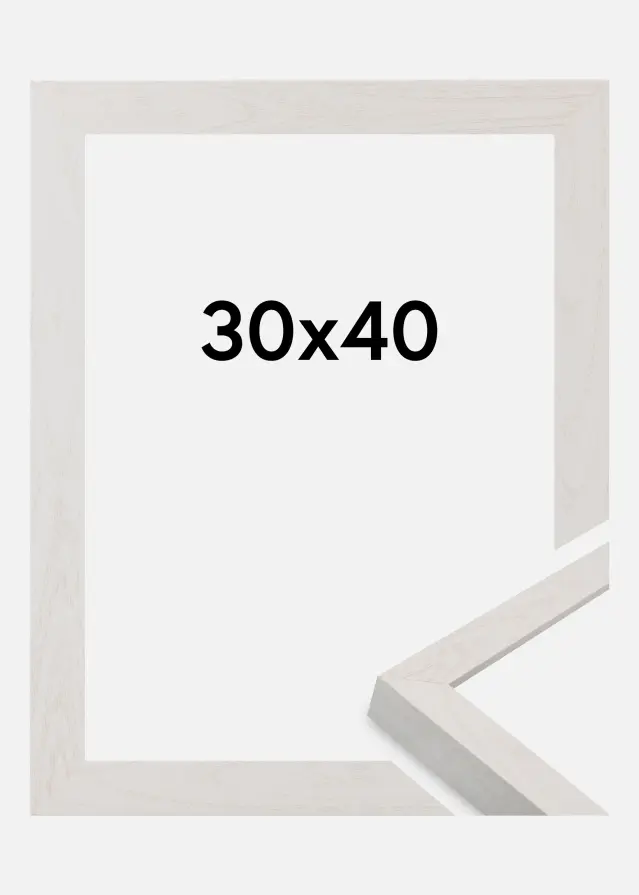 Cadre Wells Verre Acrylique Blanc 30x40 cm