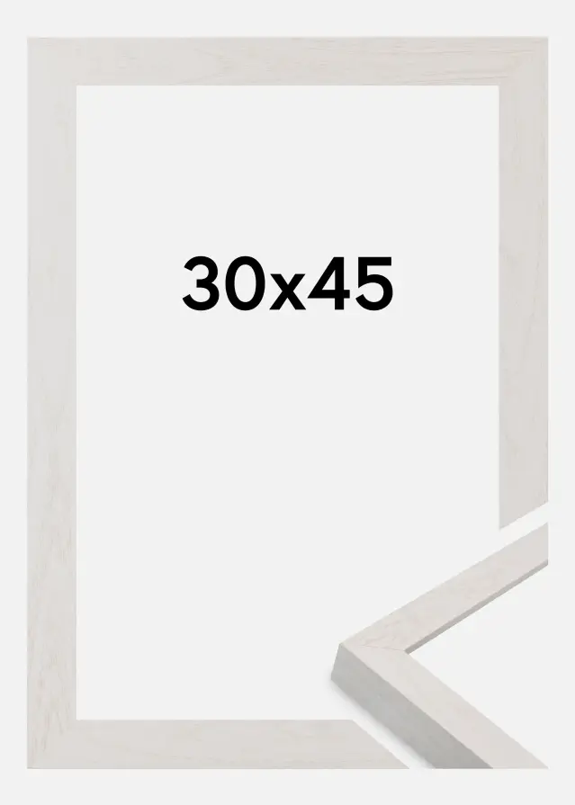 Cadre Wells Verre Acrylique Blanc 30x45 cm