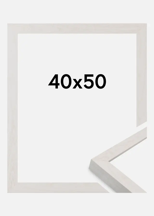 Cadre Wells Verre Acrylique Blanc 40x50 cm
