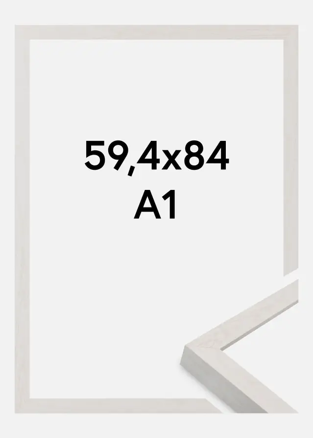 Cadre Wells Verre Acrylique Blanc 59,4x84,1 cm (A1)