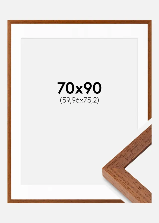 Cadre Hermes Livre 70x90 cm - Passe-partout Blanc 24x30 inches