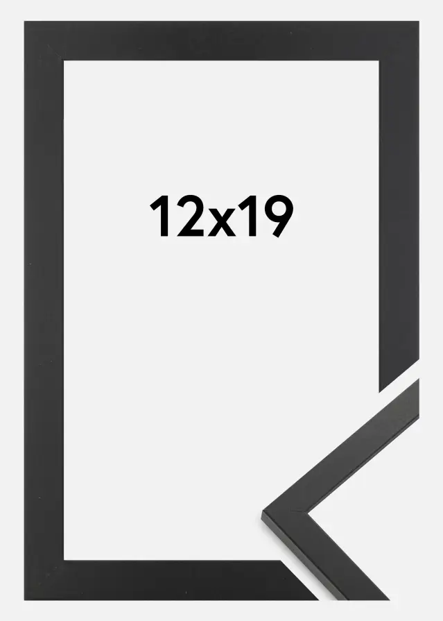 Cadre Trendy Verre Acrylique Noir 12x19 cm