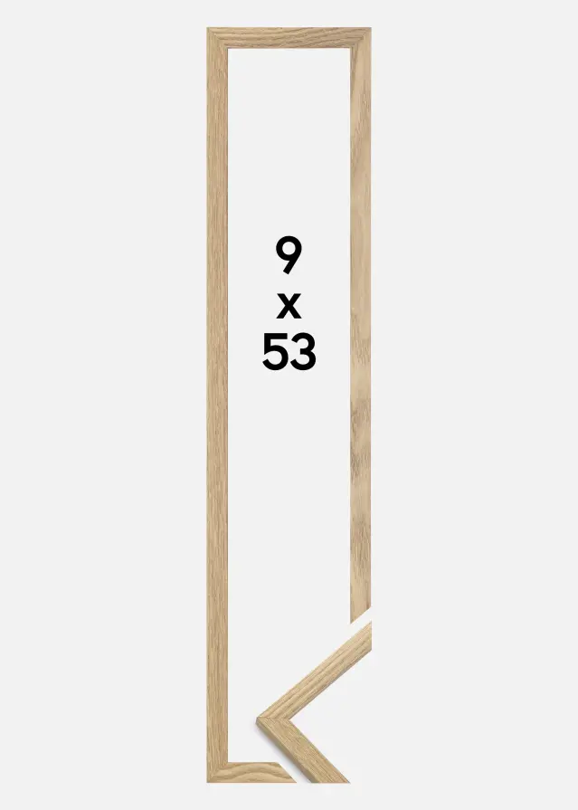 Cadre Trendy Verre Acrylique Chêne 9x53 cm