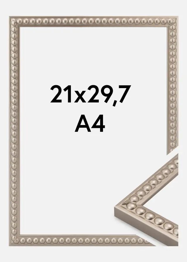 Cadre Perla Verre Acrylique Champagne 21x29.7 cm (A4)