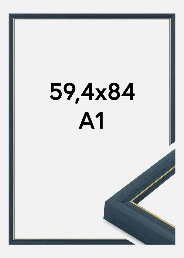 Cadre Canterbury Verre Acrylique Bleu 59,4x84,1 cm (A1)