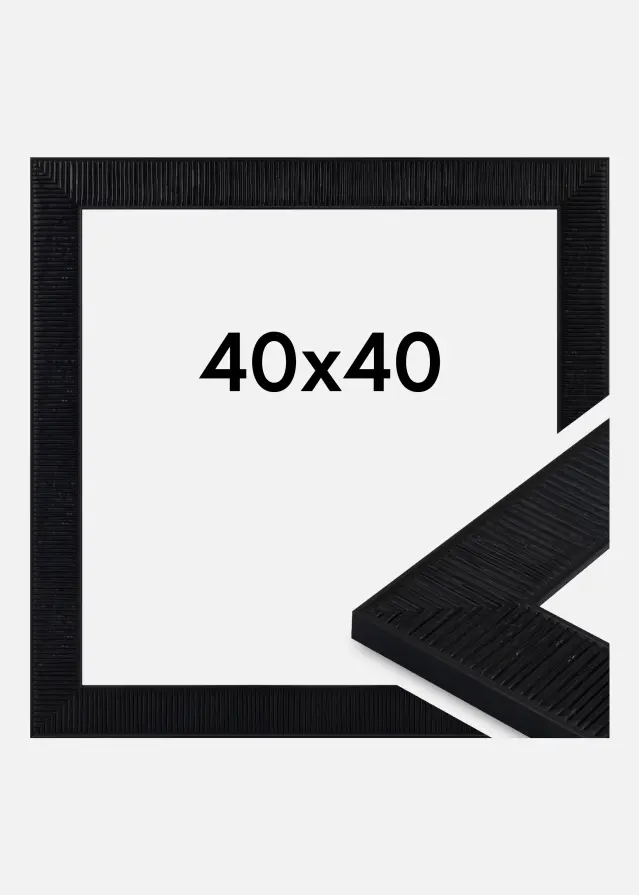 Cadre Lund Verre Acrylique Noir 40x40 cm