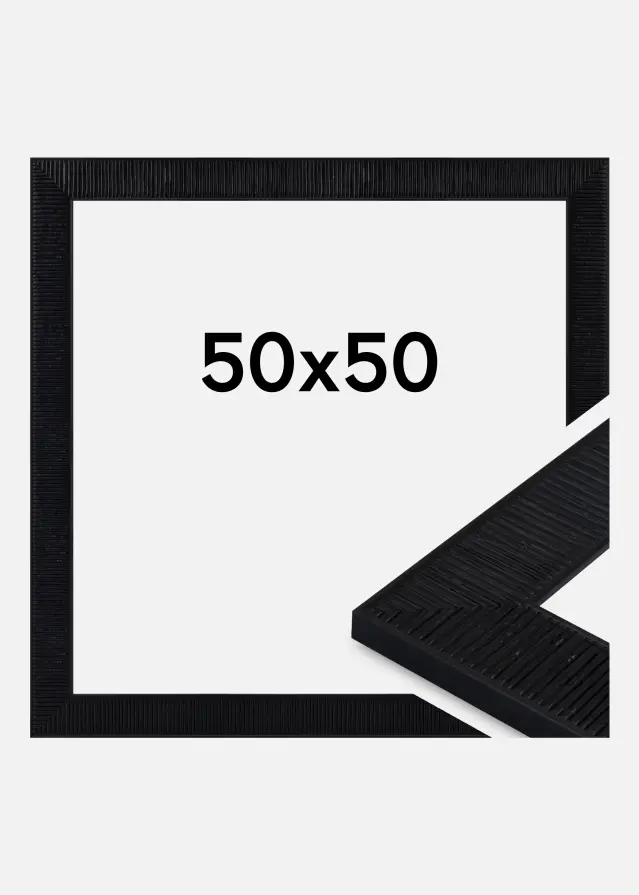 Cadre Lund Verre Acrylique Noir 50x50 cm