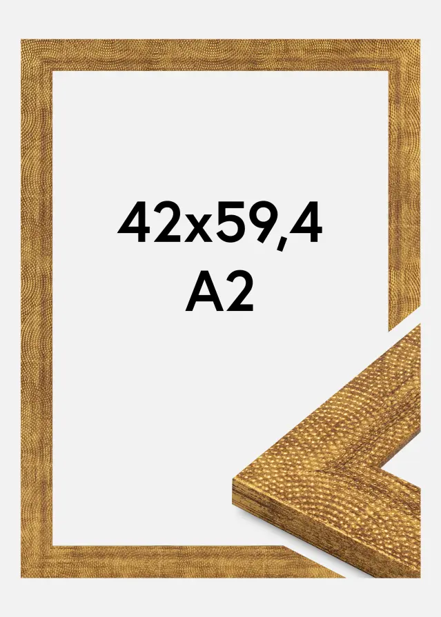 Cadre Linea Verre Acrylique Or 42x59,4 cm (A2)