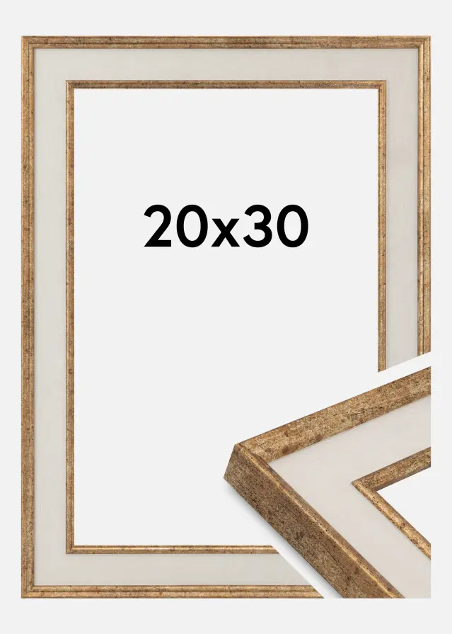 Cadre Dolly Verre Acrylique Or 20x30 cm