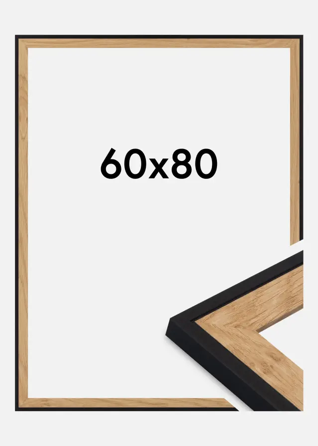 Cadre Iris Verre Acrylique Noir 60x80 cm