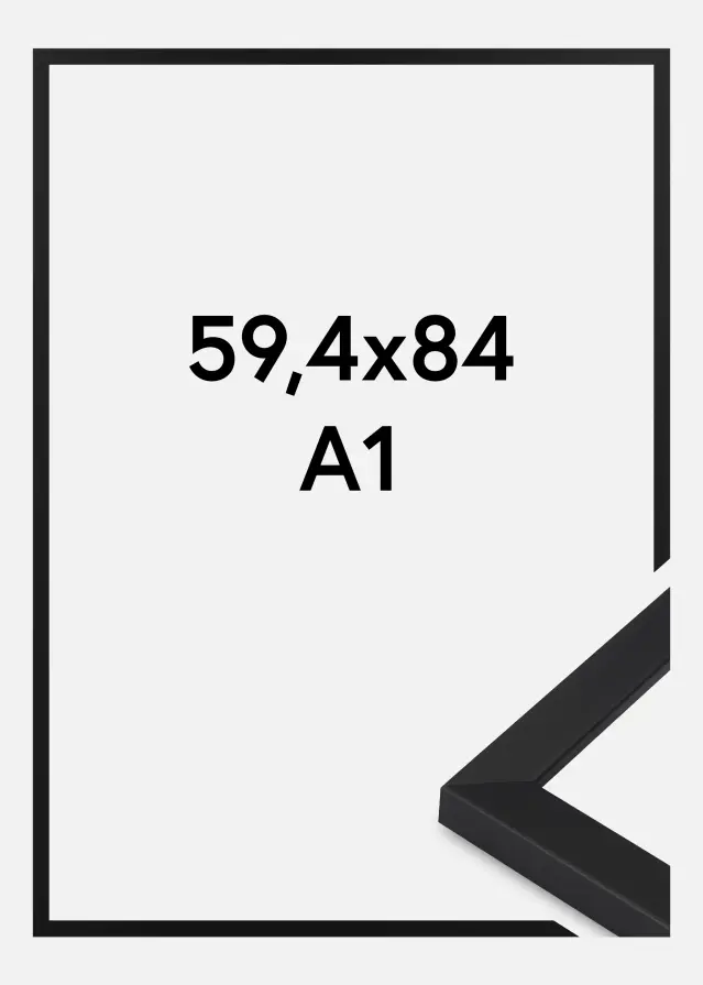 Cadre Oban Verre Acrylique Noir 59,4x84,1 cm (A1)