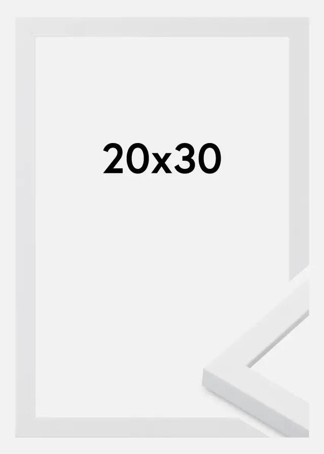 Cadre Oban Verre Acrylique Blanc 20x30 cm