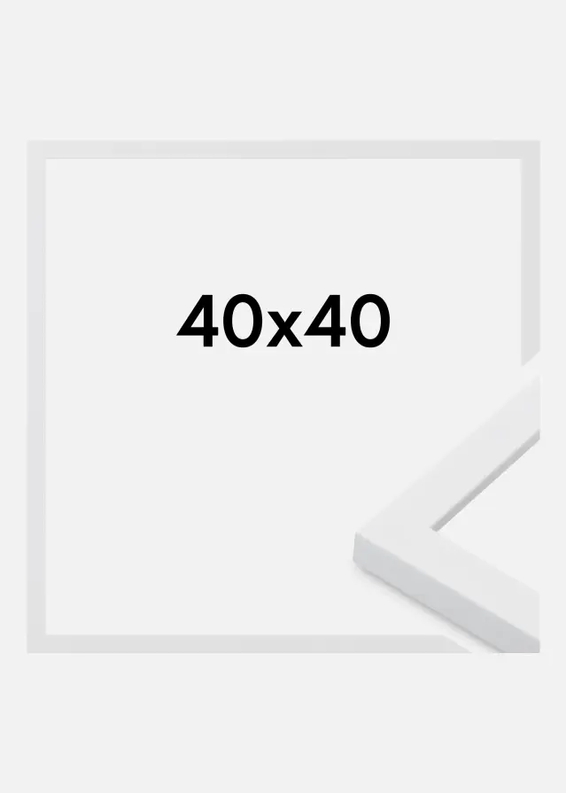 Cadre Oban Verre Acrylique Blanc 40x40 cm