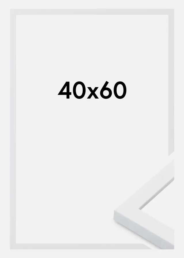 Cadre Oban Verre Acrylique Blanc 40x60 cm