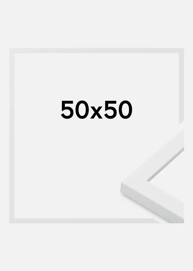 Cadre Oban Verre Acrylique Blanc 50x50 cm